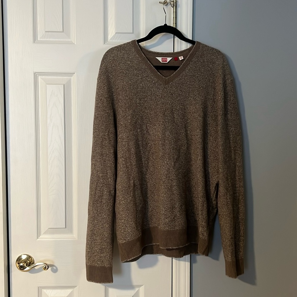 Men’s brown weathered sweater Husdon XL